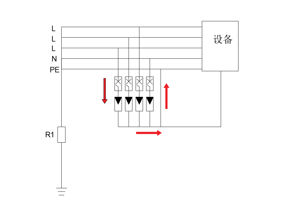 浪涌保护器-接线图
