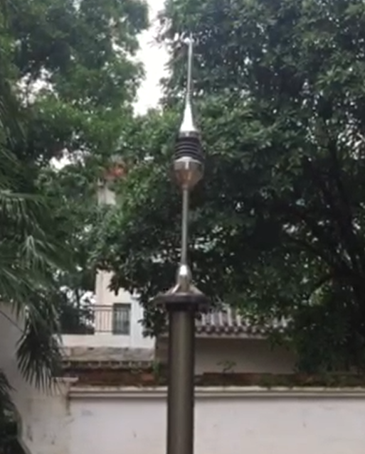 雷电预警系统联动升降避雷针